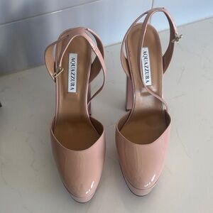 NEW! Aquazzura Powder Platform Heels